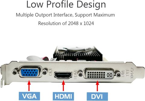 KARTA GRAFICZNA NVIDIA GeForce GT 210 1024MB 1GB DDR3 64BITY HDMI DVI VGA KARTA GRAFICZNA NVIDIA GeForce GT 210 1024MB 1GB DDR3 64BITY HDMI DVI VGA