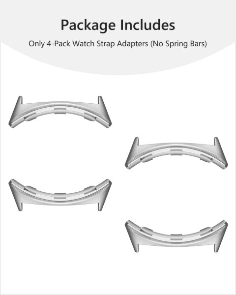 ADAPTER PASKA 20mm DO ZEGARKA Google Pixel 3/2 41mm SREBRNY 4szt ADAPTER PASKA 20mm DO ZEGARKA Google Pixel 3/2 41mm SREBRNY 4szt