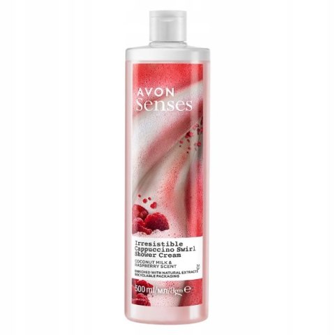 AVON KREMOWY ŻEL POD PRYSZNIC CAPPUCCINO SWIRL MLEKO KOKOSOWE MALINY 500ML AVON KREMOWY ŻEL POD PRYSZNIC CAPPUCCINO SWIRL MLEKO KOKOSOWE MALINY 500ML