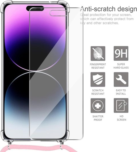 ETUI APPLE IPHONE 14 PRO MAX CASE PRZEŹROCZYSTY ZE SZNURKIEM +SZKŁO RYSIK ETUI APPLE IPHONE 14 PRO MAX CASE PRZEŹROCZYSTY ZE SZNURKIEM +SZKŁO RYSIK