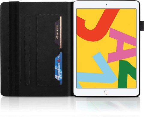 ETUI DO APPLE IPAD 10.2" 9 GEN SKÓRZANE CZARNE Z KLAPKĄ OCHRONNE EKO +RYSIK ETUI DO APPLE IPAD 10.2" 9 GEN SKÓRZANE CZARNE Z KLAPKĄ OCHRONNE EKO +RYSIK