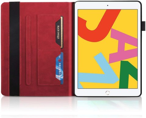 ETUI DO APPLE IPAD 10.2 SKÓRZANE CZERWONE Z KLAPKĄ OCHRONNE EKO +RYSIK ETUI DO APPLE IPAD 10.2 SKÓRZANE CZERWONE Z KLAPKĄ OCHRONNE EKO +RYSIK