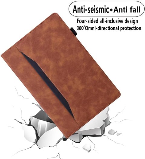 ETUI DO APPLE IPAD AIR 4 10.9" Z KLAPKĄ BRĄZOWY EKO SKÓRA +SZKŁO +RYSIK ETUI DO APPLE IPAD AIR 4 10.9" Z KLAPKĄ BRĄZOWY EKO SKÓRA +SZKŁO +RYSIK