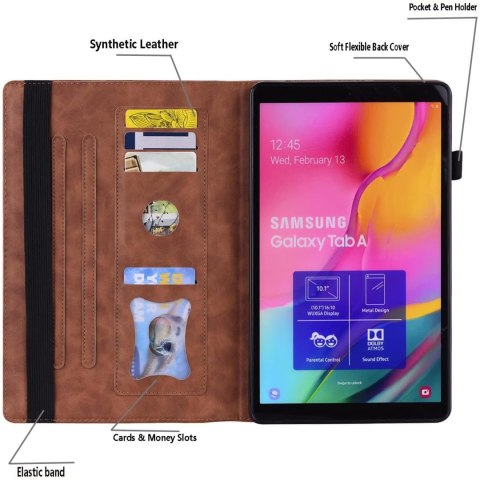 ETUI DO APPLE IPAD AIR 4 10.9" Z KLAPKĄ BRĄZOWY EKO SKÓRA +SZKŁO +RYSIK ETUI DO APPLE IPAD AIR 4 10.9" Z KLAPKĄ BRĄZOWY EKO SKÓRA +SZKŁO +RYSIK