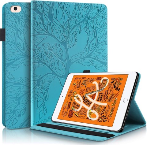 ETUI DO APPLE IPAD MINI EKO SKÓRA NIEBIESKI WYTRZYMAŁY Z KLAPKĄ +RYSIK ETUI DO APPLE IPAD MINI EKO SKÓRA NIEBIESKI WYTRZYMAŁY Z KLAPKĄ +RYSIK
