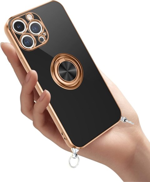 ETUI DO APPLE IPHONE 12 PRO MAX CZARNE SOLIDNE PLECKI SMYCZ PIERŚCIEŃ ETUI DO APPLE IPHONE 12 PRO MAX CZARNE SOLIDNE PLECKI SMYCZ PIERŚCIEŃ