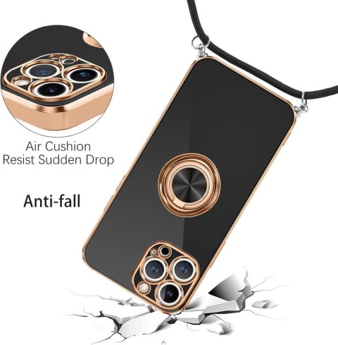 ETUI DO APPLE IPHONE 12 PRO MAX CZARNE SOLIDNE PLECKI SMYCZ PIERŚCIEŃ ETUI DO APPLE IPHONE 12 PRO MAX CZARNE SOLIDNE PLECKI SMYCZ PIERŚCIEŃ