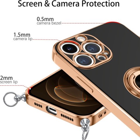 ETUI DO APPLE IPHONE 12 PRO MAX CZARNE SOLIDNE PLECKI SMYCZ PIERŚCIEŃ ETUI DO APPLE IPHONE 12 PRO MAX CZARNE SOLIDNE PLECKI SMYCZ PIERŚCIEŃ