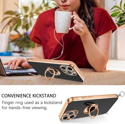 ETUI DO APPLE IPHONE 12 PRO MAX CZARNE SOLIDNE PLECKI SMYCZ PIERŚCIEŃ ETUI DO APPLE IPHONE 12 PRO MAX CZARNE SOLIDNE PLECKI SMYCZ PIERŚCIEŃ