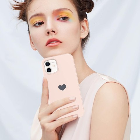 ETUI DO APPLE IPHONE 12 SILIKONOWY RÓŻOWY CASE OBUDOWA PLECKI