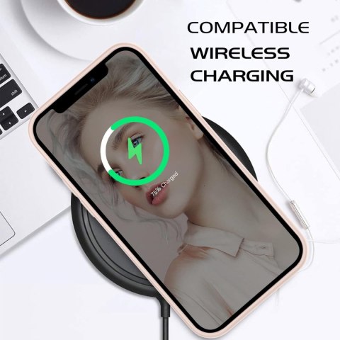 ETUI DO APPLE IPHONE 12 SILIKONOWY RÓŻOWY CASE OBUDOWA PLECKI
