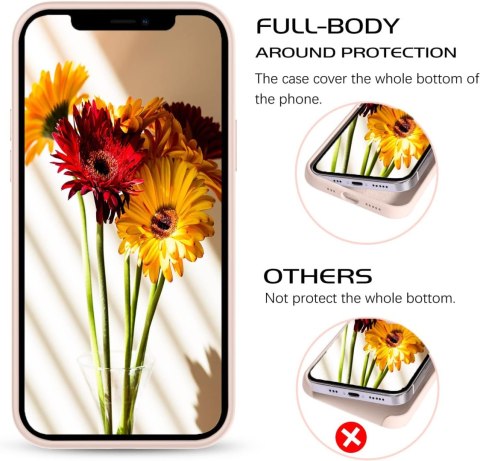 ETUI DO APPLE IPHONE 12 SILIKONOWY RÓŻOWY CASE OBUDOWA PLECKI