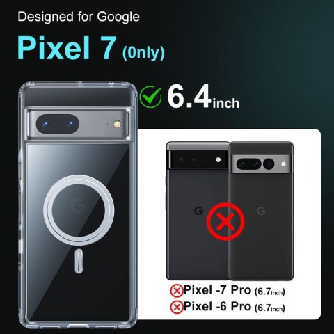 ETUI DO GOOGLE PIXEL 7 PRZEZROCZYSTE GRUBE SOLIDNE +NAKLEJKA NA KARTĘ