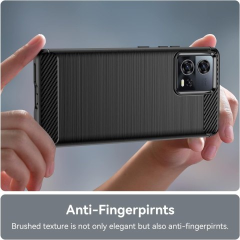 ETUI DO MOTOROLA MOTO S30 PRO CZARNE SILIKONOWE ELASTYCZNE WYTRZYMAŁE