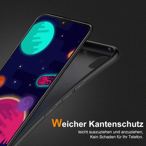 ETUI DO SAMSUNG GALAXY A50 SILIKONOWE CZARNE GŁADKIE OCHRONA CASE MATOWY