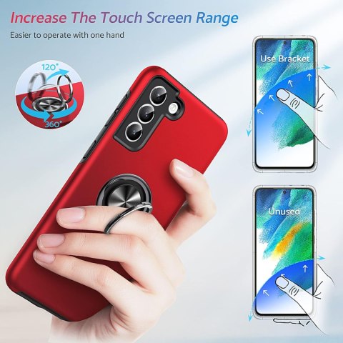 ETUI DO SAMSUNG GALAXY S22+ CZERWONY Z RINGIEM SATYNOWY SOLIDNY UCHWYT ETUI DO SAMSUNG GALAXY S22+ CZERWONY Z RINGIEM SATYNOWY SOLIDNY UCHWYT
