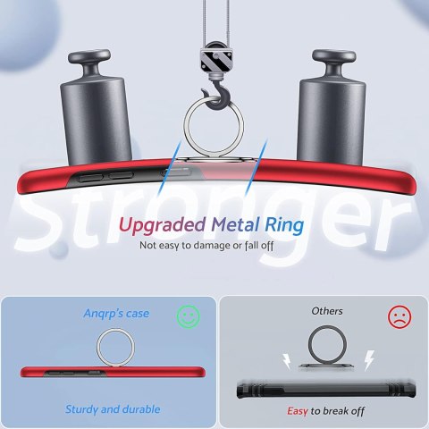 ETUI DO SAMSUNG GALAXY S22+ CZERWONY Z RINGIEM SATYNOWY SOLIDNY UCHWYT ETUI DO SAMSUNG GALAXY S22+ CZERWONY Z RINGIEM SATYNOWY SOLIDNY UCHWYT