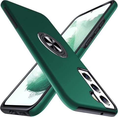 ETUI DO SAMSUNG GALAXY S22+ ZIELONY SATYNOWY SOLIDNY Z RINGIEM WYGODNY ETUI DO SAMSUNG GALAXY S22+ ZIELONY SATYNOWY SOLIDNY Z RINGIEM WYGODNY