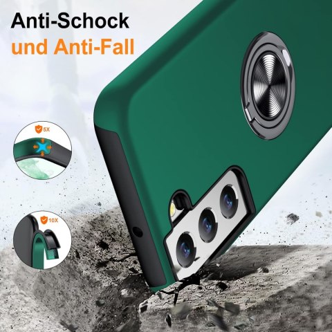 ETUI DO SAMSUNG GALAXY S22+ ZIELONY SATYNOWY SOLIDNY Z RINGIEM WYGODNY ETUI DO SAMSUNG GALAXY S22+ ZIELONY SATYNOWY SOLIDNY Z RINGIEM WYGODNY