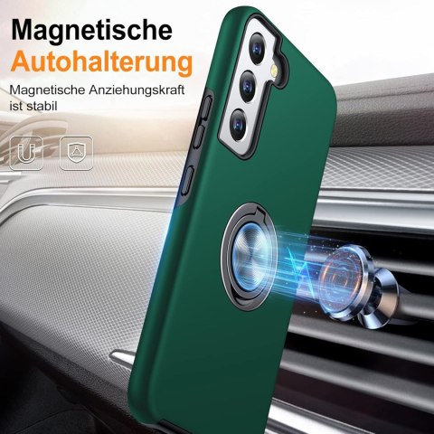 ETUI DO SAMSUNG GALAXY S22+ ZIELONY SATYNOWY SOLIDNY Z RINGIEM WYGODNY ETUI DO SAMSUNG GALAXY S22+ ZIELONY SATYNOWY SOLIDNY Z RINGIEM WYGODNY
