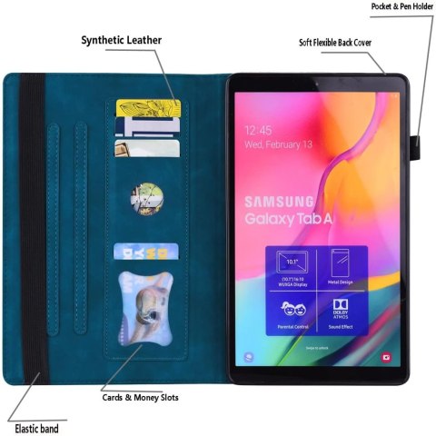 ETUI DO TABLETU SAMSUNG GALAXY TAB S7+ 12.4" GRANATOWY SKŁADANY +SZKŁO ETUI DO TABLETU SAMSUNG GALAXY TAB S7+ 12.4" GRANATOWY SKŁADANY +SZKŁO