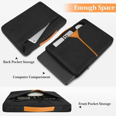 ETUI POKROWIEC NA LAPTOP TABLET NOTEBOOK CZARNA DO 15,6" POJEMNA ETUI POKROWIEC NA LAPTOP TABLET NOTEBOOK CZARNA DO 15,6" POJEMNA