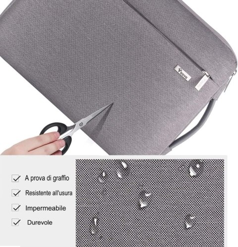ETUI POKROWIEC NA LAPTOP TABLET NOTEBOOK SZARA DO 11-12"