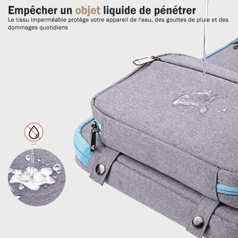 ETUI POKROWIEC NA LAPTOP TABLET NOTEBOOK SZARY DO 13,3" POJEMNA +TORBA