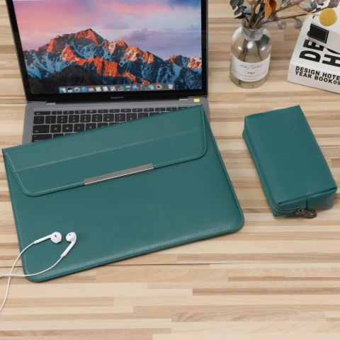 ETUI POKROWIEC NA LAPTOP TABLET NOTEBOOK ZIELONY DO 13" FUNKCJA PODSTAWKI ETUI POKROWIEC NA LAPTOP TABLET NOTEBOOK ZIELONY DO 13" FUNKCJA PODSTAWKI