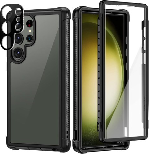 ETUI POKROWIEC SAMSUNG GALAXY S23 ULTRA 5G CASE CZARNA RAMKA 360 BUMPER ETUI POKROWIEC SAMSUNG GALAXY S23 ULTRA 5G CASE CZARNA RAMKA 360 BUMPER