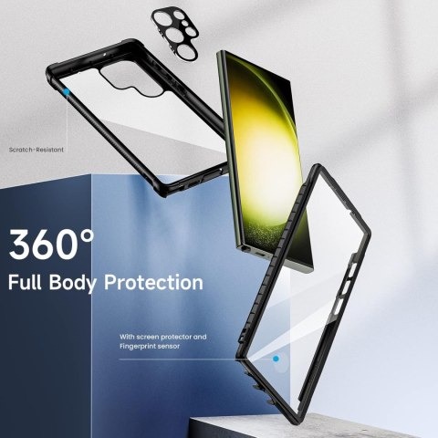 ETUI POKROWIEC SAMSUNG GALAXY S23 ULTRA 5G CASE CZARNA RAMKA 360 BUMPER ETUI POKROWIEC SAMSUNG GALAXY S23 ULTRA 5G CASE CZARNA RAMKA 360 BUMPER