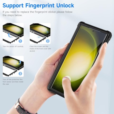 ETUI POKROWIEC SAMSUNG GALAXY S23 ULTRA 5G CASE CZARNA RAMKA 360 BUMPER ETUI POKROWIEC SAMSUNG GALAXY S23 ULTRA 5G CASE CZARNA RAMKA 360 BUMPER