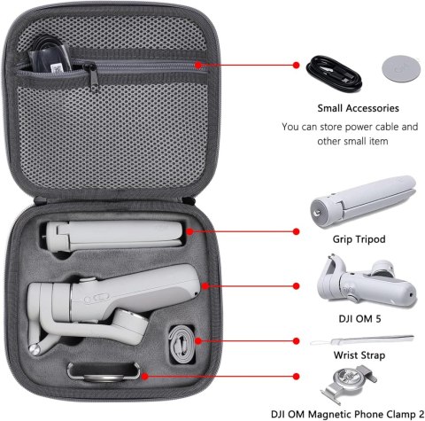 ETUI POKROWIEC SZARY DO DJI OM 5 TORBA CASE ETUI POKROWIEC SZARY DO DJI OM 5 TORBA CASE