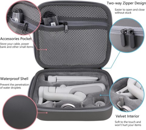 ETUI POKROWIEC SZARY DO DJI OM 5 TORBA CASE ETUI POKROWIEC SZARY DO DJI OM 5 TORBA CASE