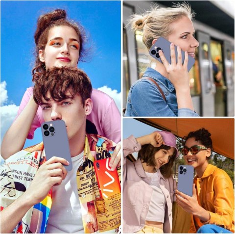 ETUI SILIKONOWE APPLE IPHONE 13 PRO MAX SZARO NIEBIESKI + 2x SZKŁO ETUI SILIKONOWE APPLE IPHONE 13 PRO MAX SZARO NIEBIESKI + 2x SZKŁO