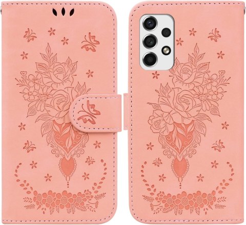 ETUI Z KLAPKĄ DO SAMSUNG GALAXY A53 PORTFEL EKO SKÓRA RÓŻOWY +SZNUREK ETUI Z KLAPKĄ DO SAMSUNG GALAXY A53 PORTFEL EKO SKÓRA RÓŻOWY +SZNUREK