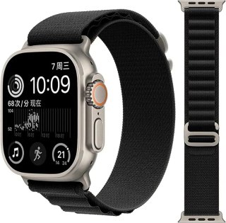 PASEK DO ZEGARKA APPLE WATCH 38/40/42mm SE/9/8/7/6/5/4/3/2 CZARNY