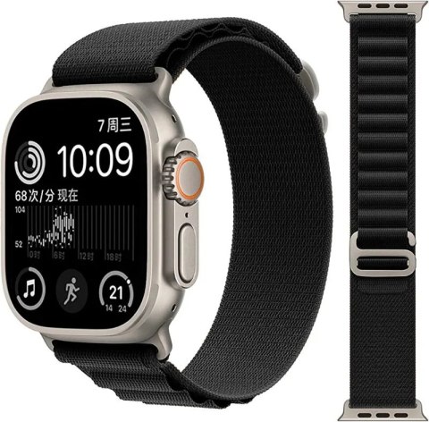 PASEK DO ZEGARKA APPLE WATCH 38/40/42mm SE/9/8/7/6/5/4/3/2 CZARNY PASEK DO ZEGARKA APPLE WATCH 38/40/42mm SE/9/8/7/6/5/4/3/2 CZARNY