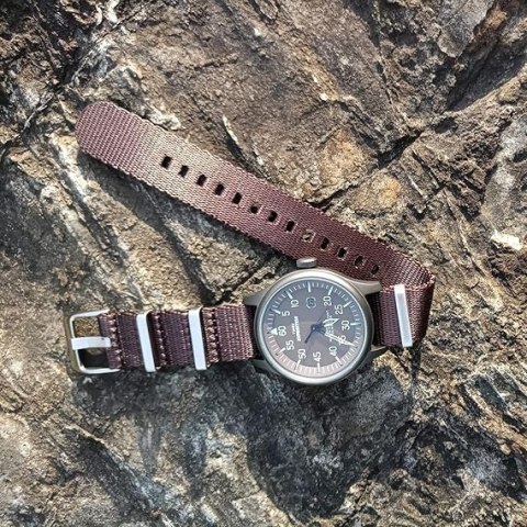 PASEK DO ZEGARKA BRĄZOWY NYLONOWY NATO Zulu 22mm PASEK DO ZEGARKA BRĄZOWY NYLONOWY NATO Zulu 22mm