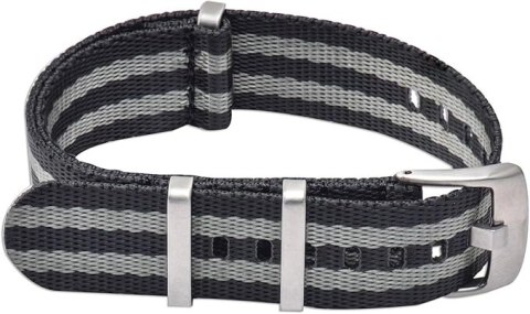 PASEK DO ZEGARKA CZARNO-SZARY NYLONOWY NATO Zulu 22mm PASEK DO ZEGARKA CZARNO-SZARY NYLONOWY NATO Zulu 22mm
