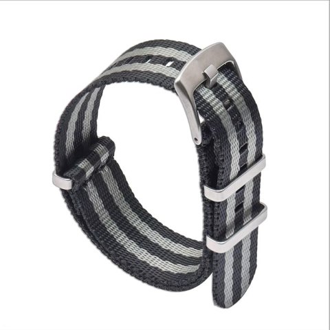 PASEK DO ZEGARKA CZARNO-SZARY NYLONOWY NATO Zulu 22mm PASEK DO ZEGARKA CZARNO-SZARY NYLONOWY NATO Zulu 22mm