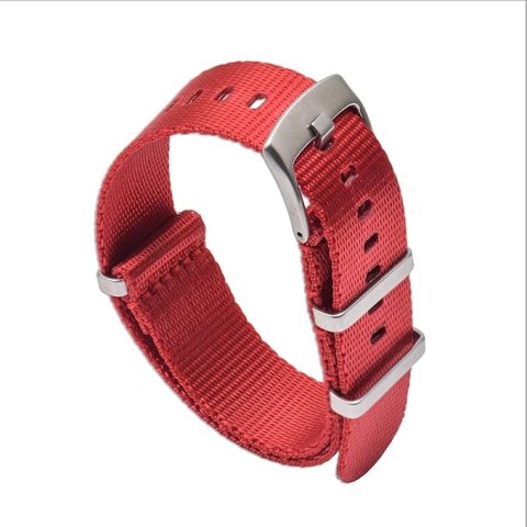 PASEK DO ZEGARKA CZERWONY NYLONOWY NATO Zulu 22mm PASEK DO ZEGARKA CZERWONY NYLONOWY NATO Zulu 22mm