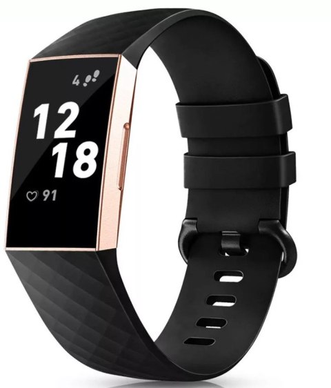 PASEK DO ZEGARKA FITBIT Charge 3 CZARNY SILIKONOWY PASEK DO ZEGARKA FITBIT Charge 3 CZARNY SILIKONOWY