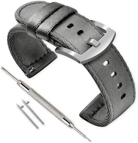 PASEK DO ZEGARKA SZARY NYLONOWY UNIWERSALNY 18mm PASEK DO ZEGARKA SZARY NYLONOWY UNIWERSALNY 18mm