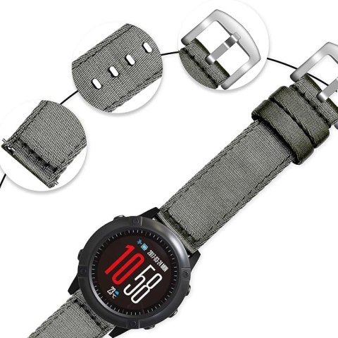 PASEK DO ZEGARKA SZARY NYLONOWY UNIWERSALNY 18mm PASEK DO ZEGARKA SZARY NYLONOWY UNIWERSALNY 18mm
