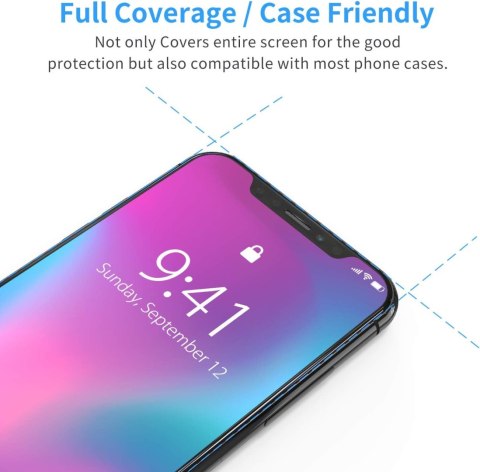 1x SZKŁO HARTOWANE DO APPLE IPHONE X/XS SOLIDNA OCHRONA +RAMKA DO MONTAŻU 1x SZKŁO HARTOWANE DO APPLE IPHONE X/XS SOLIDNA OCHRONA +RAMKA DO MONTAŻU