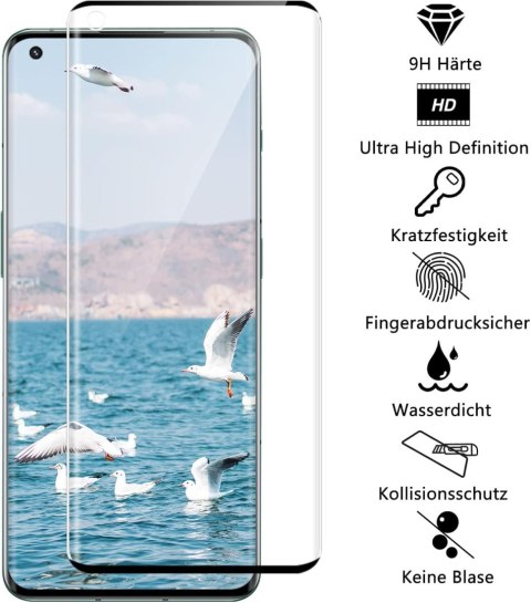 2x SZKŁO HARTOWANE 9H ONEPLUS 10 PRO 6.70" ZAOKRĄGLONE BOKI CZARNE RAMKI 2x SZKŁO HARTOWANE 9H ONEPLUS 10 PRO 6.70" ZAOKRĄGLONE BOKI CZARNE RAMKI