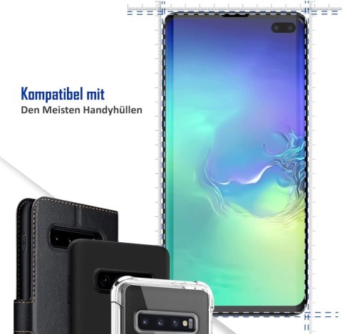 2x SZKŁO HARTOWANE DO SAMSUNG GALAXY S10+ MOCNE SOLIDNE ZAOKRĄGLONE BOKI 2x SZKŁO HARTOWANE DO SAMSUNG GALAXY S10+ MOCNE SOLIDNE ZAOKRĄGLONE BOKI