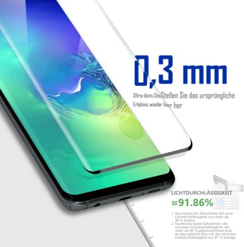 2x SZKŁO HARTOWANE DO SAMSUNG GALAXY S10+ MOCNE SOLIDNE ZAOKRĄGLONE BOKI 2x SZKŁO HARTOWANE DO SAMSUNG GALAXY S10+ MOCNE SOLIDNE ZAOKRĄGLONE BOKI