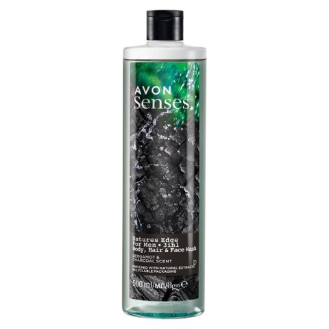 AVON ŻEL POD PRYSZNIC NATURES EDGE WĘGIEL DRZEWNY 500ML AVON ŻEL POD PRYSZNIC NATURES EDGE WĘGIEL DRZEWNY 500ML